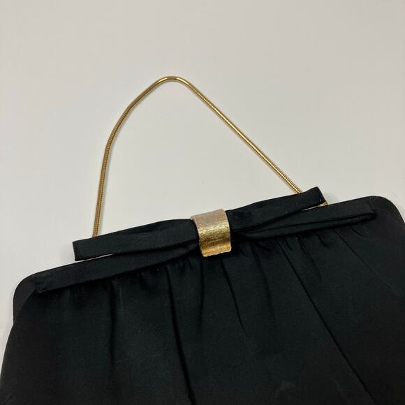 Vintage 1950's After Five by Land M Black Evening Bag Clutch Made in USA - Picture 2 of 7